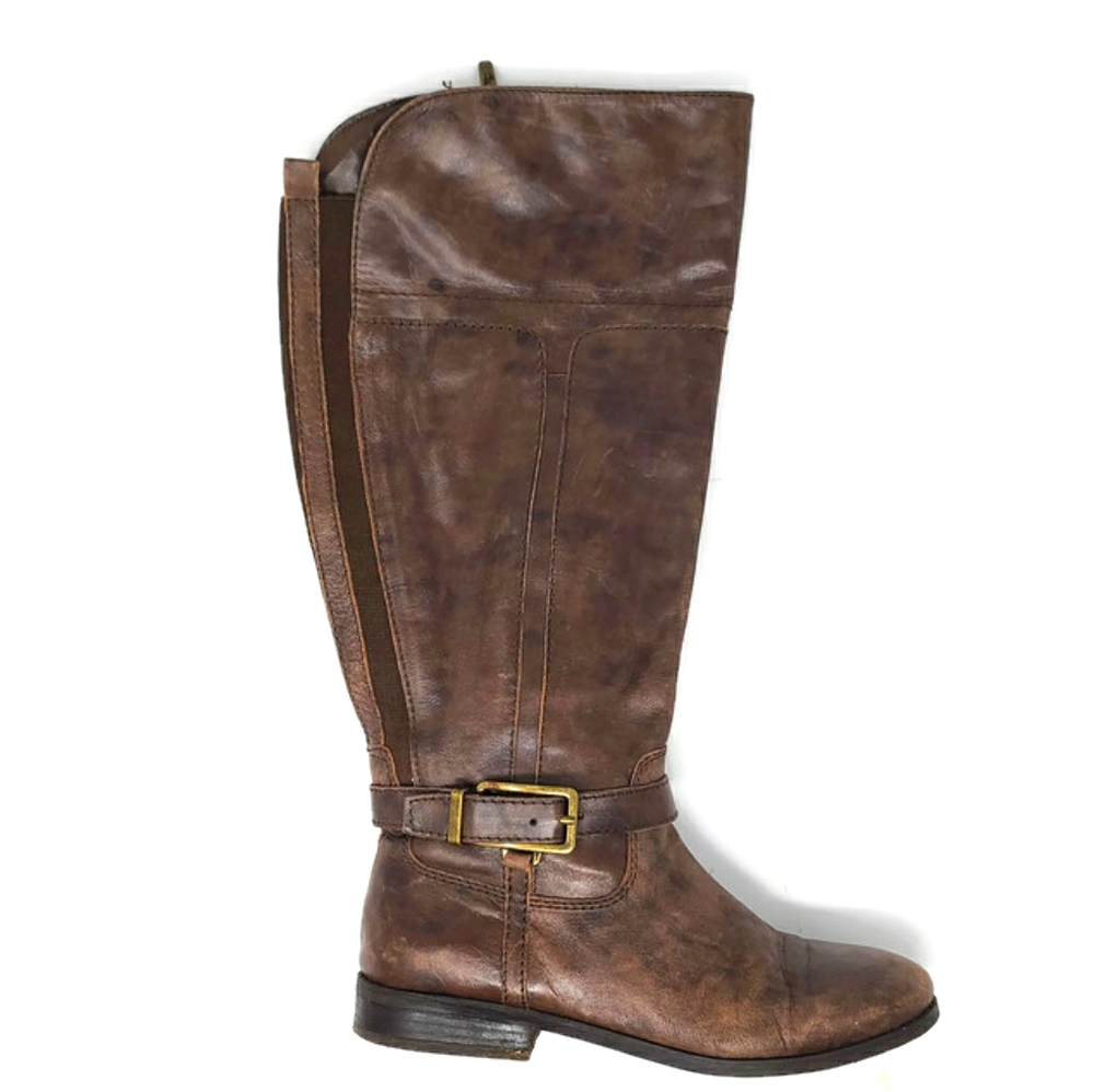 Marc Fisher AYSHA Leather Boots Size 7.5M